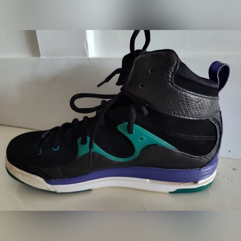Jordan Air Jordan Flight TR 97 | Black Purple Green | Youth Boy's 7 - Picture 5 of 8